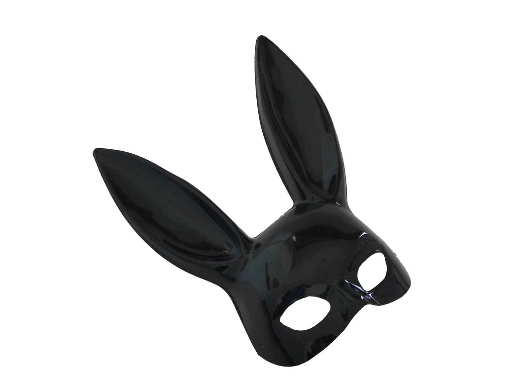 Fashion Black Rabbit Ear Half Face Mask