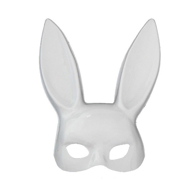 Fashion Black Rabbit Ear Half Face Mask