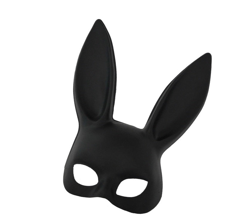 Fashion Black Rabbit Ear Half Face Mask