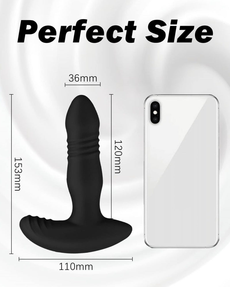 Butt Plug Retractable Vibrator